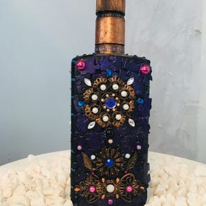 Gothic Style Handmade Whiskey Bottle