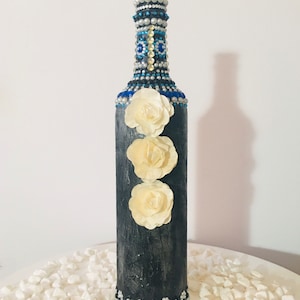 Ręcznie robiona butelka na wino w stylu Art Deco