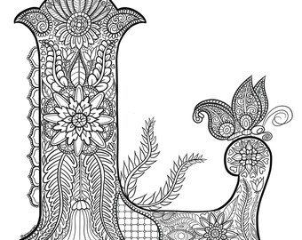 Fancy Letter L Coloring Pages Pic Future