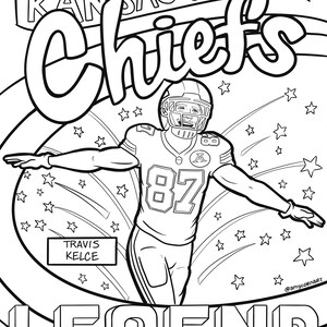 Travis Kelce Coloring Pages Coloring Pages