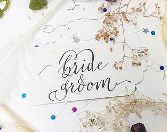 Personalised Wedding Gift Tags | Custom Gift Tags | Wedding Name Tags | Hand Lettering | Bridesmaids Wedding Tags