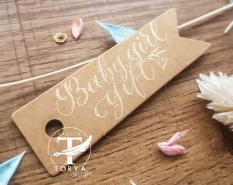 Custom Gift Tags Handwritten Calligraphy Kraft Gift Tags Personalised Wedding Favours Tag Name Place Cards Place Setting Guest Name Cards