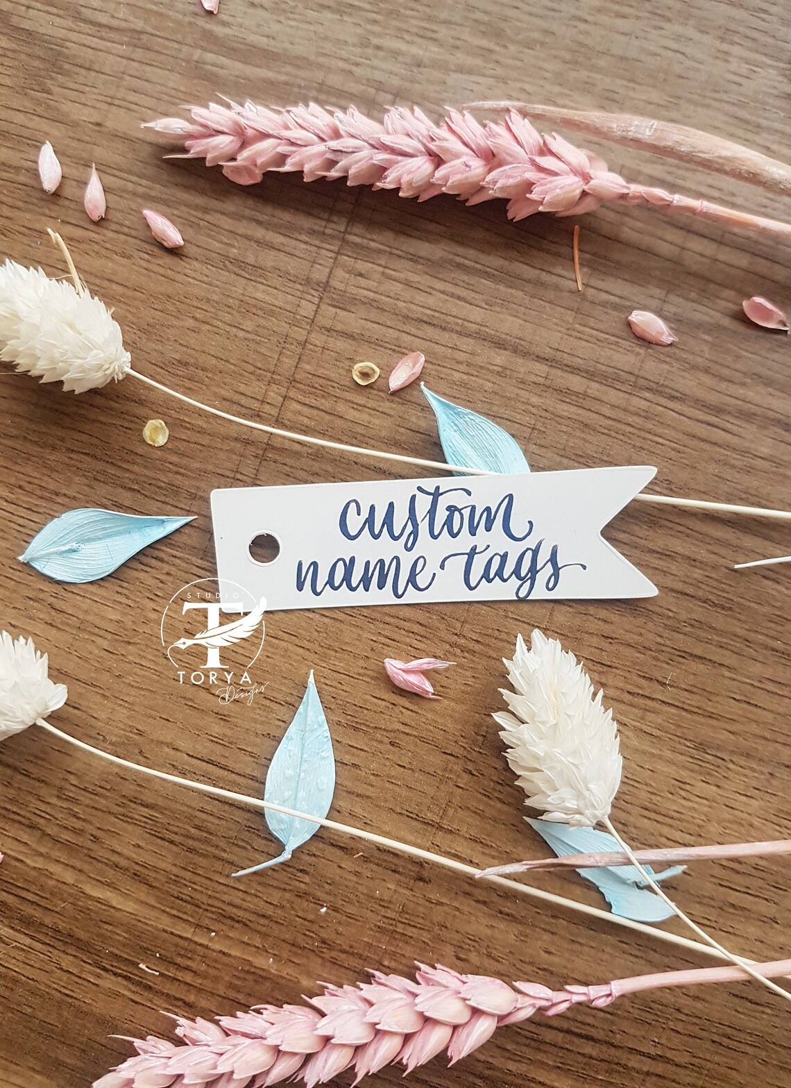 Custom Mini Gift Tags Personalised Calligraphy Flag Gifts Tags Etsy