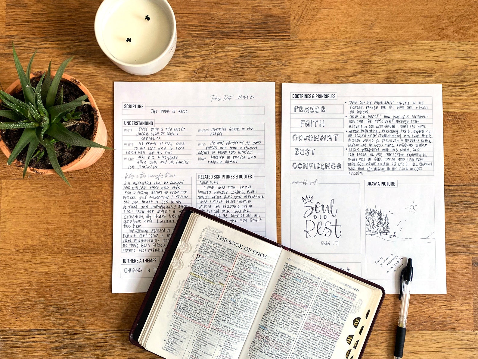 Scripture Journal Pages | Seminary | Latter-day Saint | Come Follow Me ...