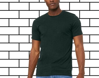 bella canvas heather emerald