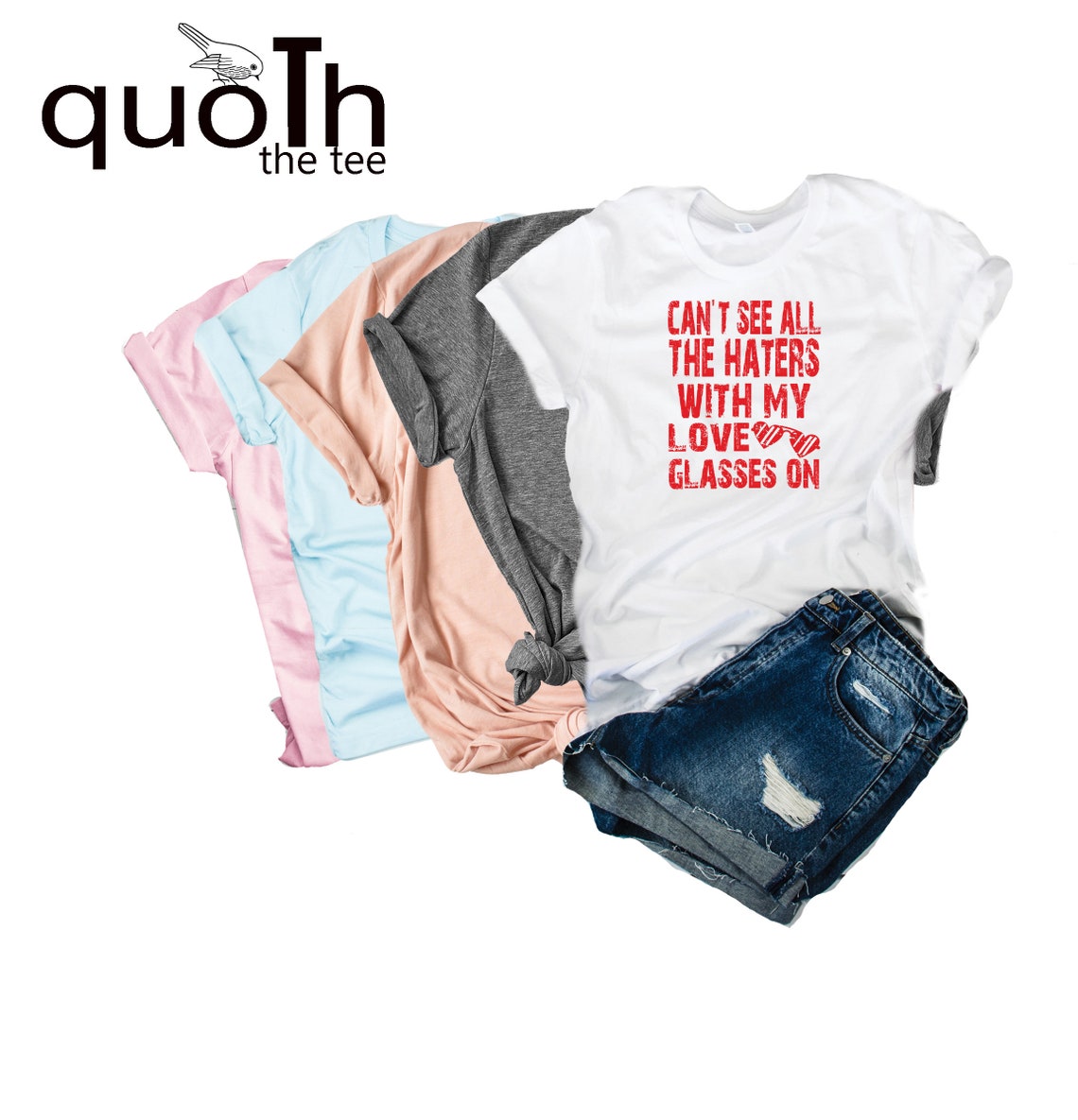 Can't See All my Haters with my Love Glasses On Funny Etsy