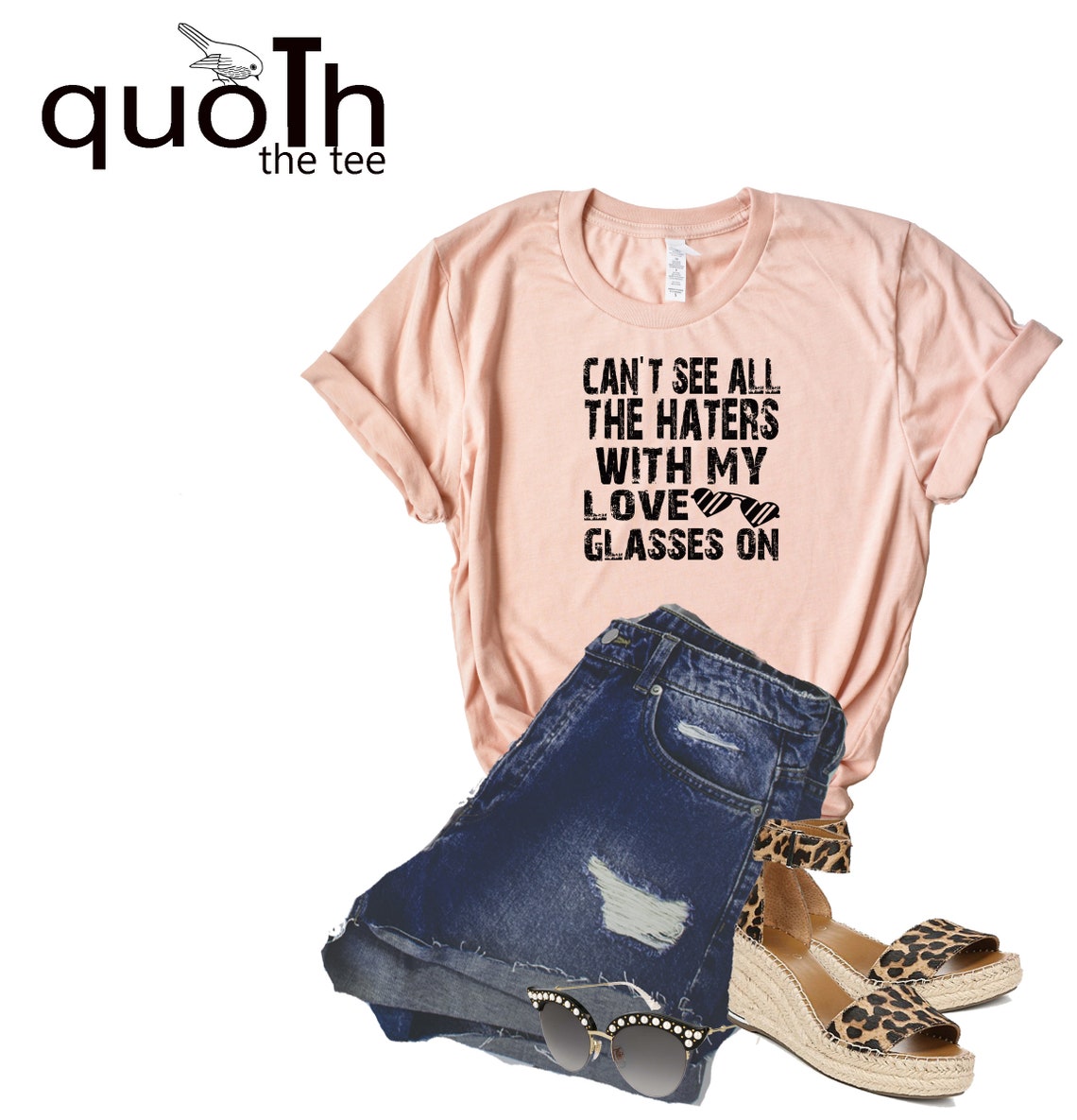 Can't See All my Haters with my Love Glasses On Funny Etsy