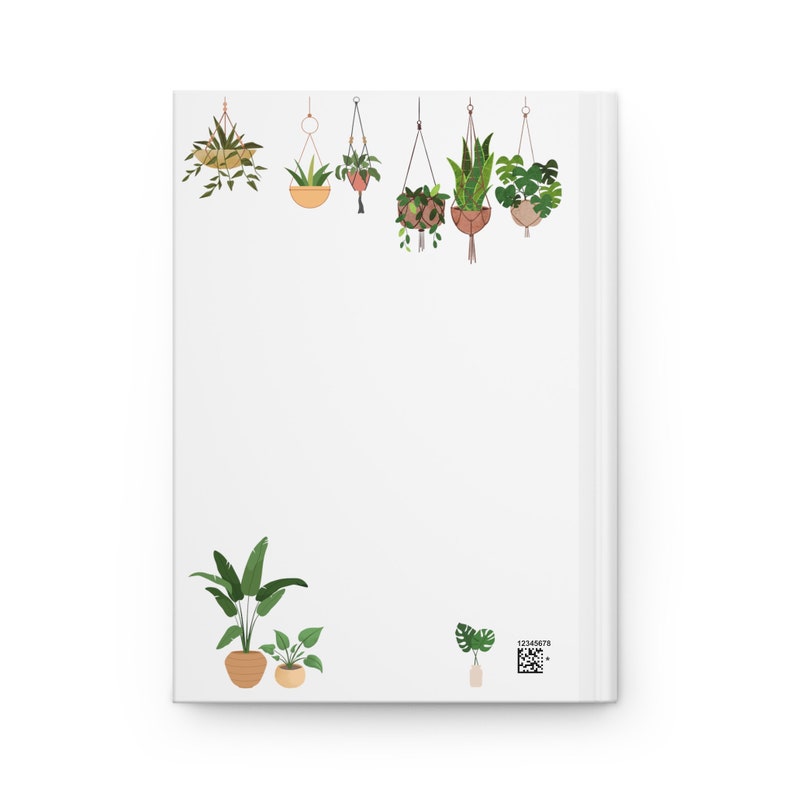 Plant Journal, Plant Lover Hardcover Journal Matte, Plant Notebook, Plant Themed Diary, Plant Diary, Plant Lover Notebook image 2