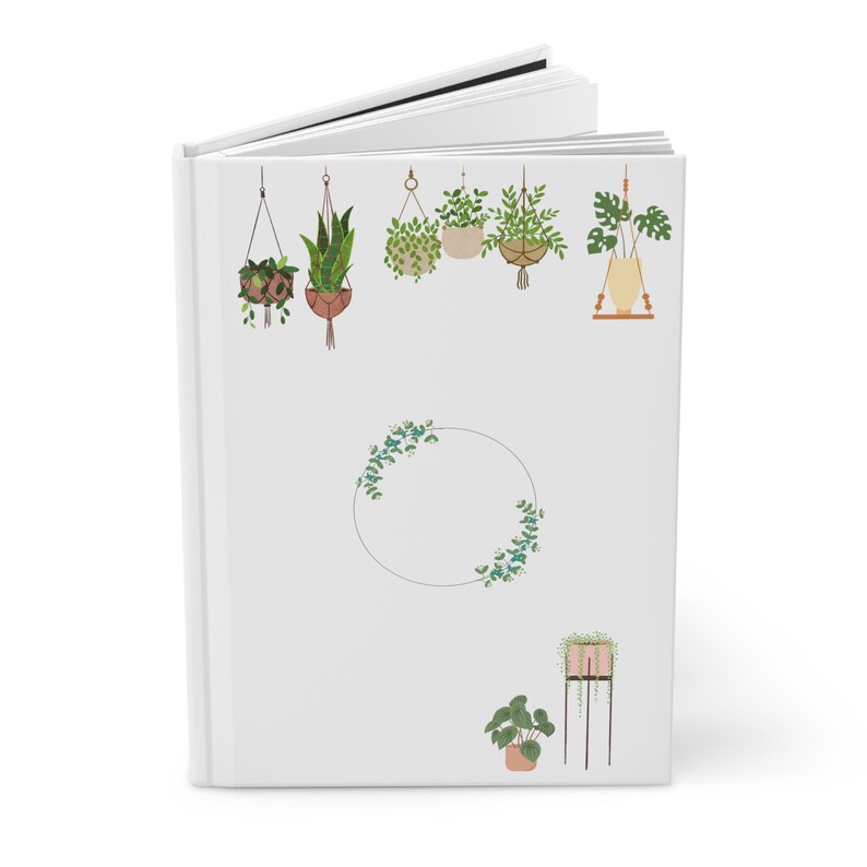 Plant Journal, Plant Lover Hardcover Journal Matte, Plant Notebook, Plant Themed Diary, Plant Diary, Plant Lover Notebook image 5