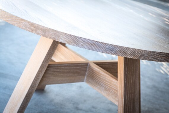 Whitewash 50 White Oak Round Dining Table Hong Kong White Oak Round Dining Table, 50 Dining Table Round