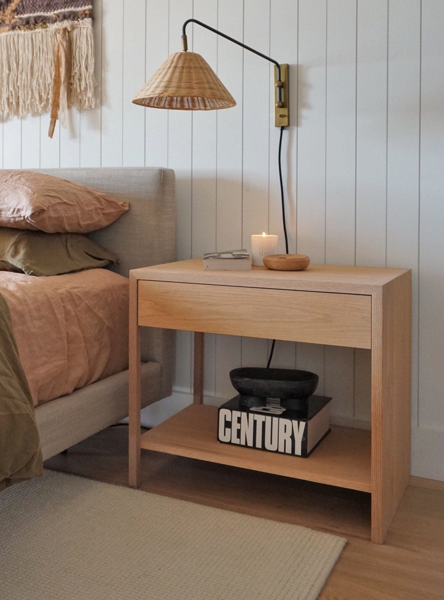 Set of COAST White Oak Nightstands Etsy