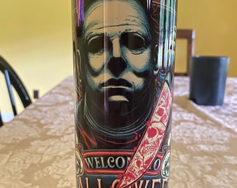 Triple horror Halloween tumbler