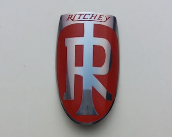 RITCHEY rouge argent tube de direction emblème badge sticker vélo livraison gratuite