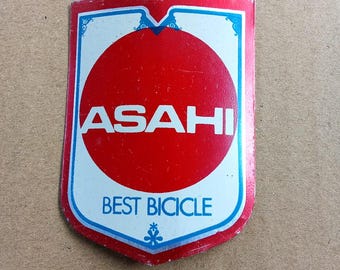 Vintage ASAHI cykelhuvudmärke, Japan NOS