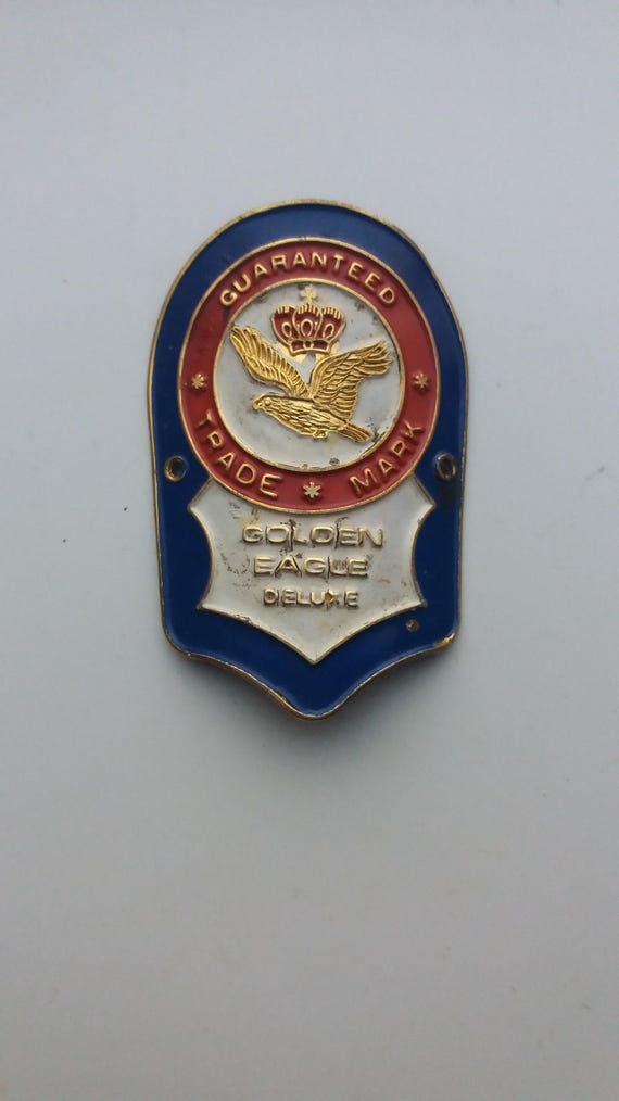 Emblème d'insigne de tête couleur or VARUS pour vélo vintage NOS - Canada