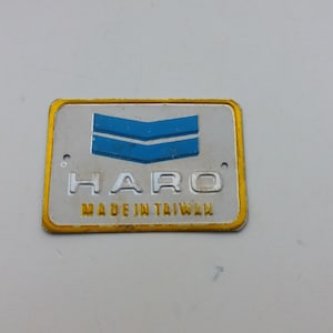 HARO 台湾 ヘッドバッジ エンブレム ビンテージ自転車用 NOS (送料無料)