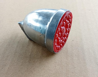 Unique Red Silver Reflectors Aluminum For Vintage Bicycle