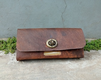 Bicycle Tool Bag Name Holder Handmade Dark BROWN Fit Raleigh Humber BSA Gazelle