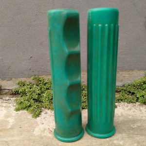 1 Pair Bicycle Handlebar Grips Green Japan 4&quot; length for vintage bicycle