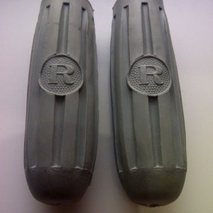 1 Pair Bicycle Handlebar Grips R Grey 4&quot; Length Fit Raleigh Rudge Humber