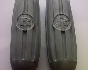 1 Pair Bicycle Handlebar Grips R Grey 4" Length Fit Raleigh Rudge Humber