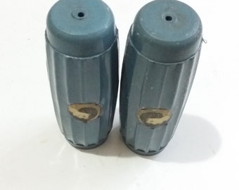 Vintage Gray Bicycle Handlebar Grips, Model A, 3.3" Length (NOS)