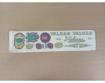 Vintage Valuas Sport Model Decals: 1980s Singapore NOS Waterslide Bike Restoration