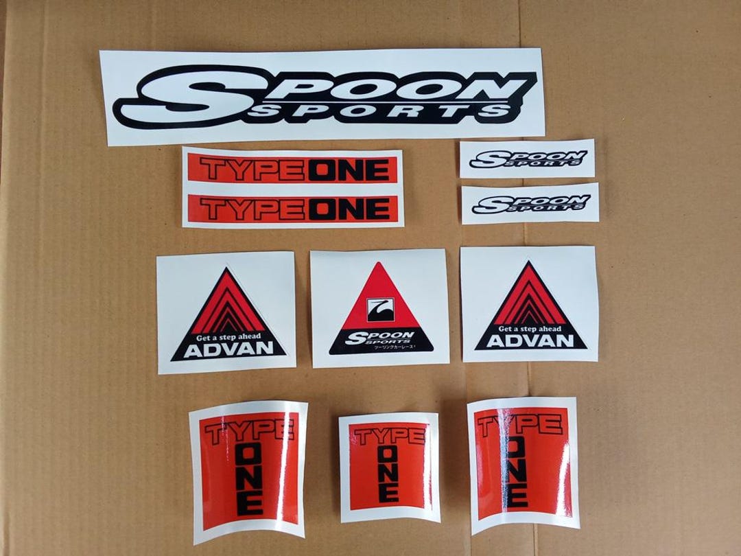 no.998F-1WORLDCHAMPIONSHIP INJAPANステッカー Spoon Sport Type One Advan Decal Sticker Set - Etsy