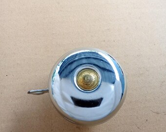 Sun Beam Bicycle Bell, Vintage Chrome Thumb Push Ringer (20mm Logo)