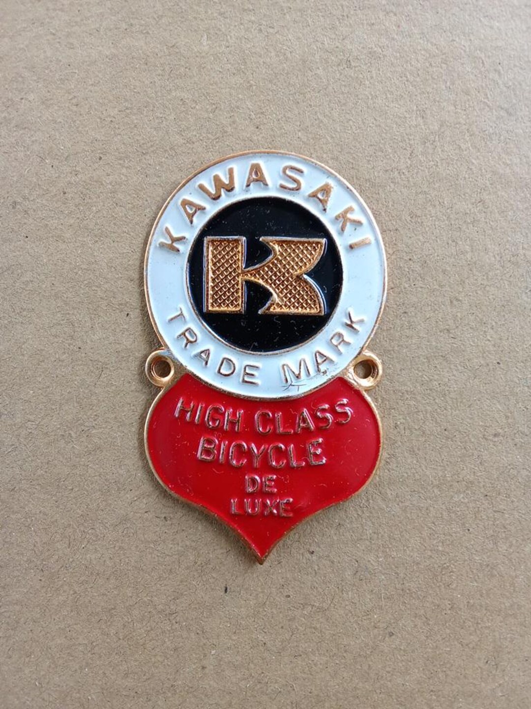 Kawasaki Bicycle Head Badge Emblem, Aluminum Restoration NOS - Etsy