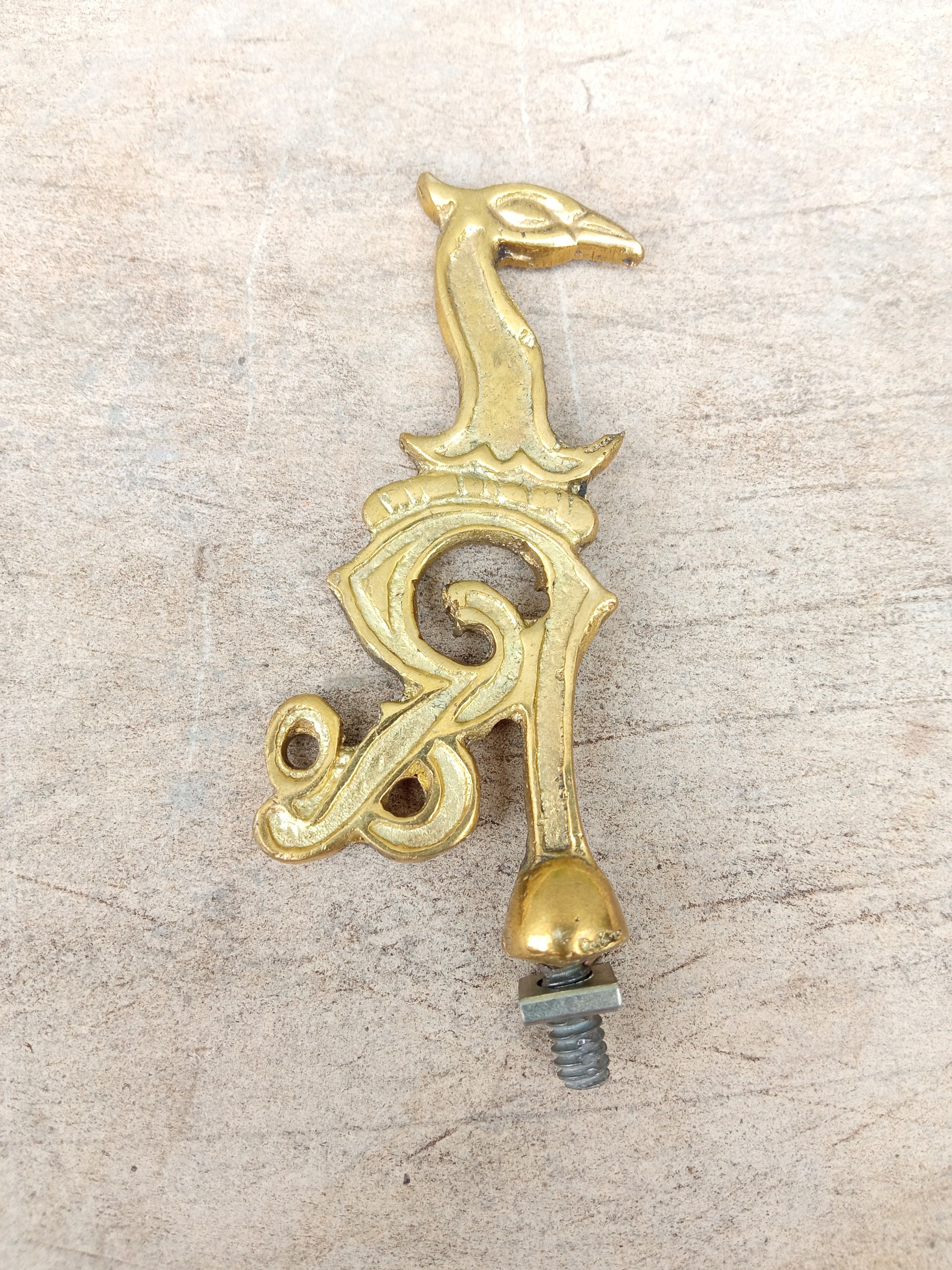 Insigne Ancien De Garde-boue Avant Vélo RALEIGH - Modèle OR/WHITE/RED - Années 50 - NOS (New Old Stock)