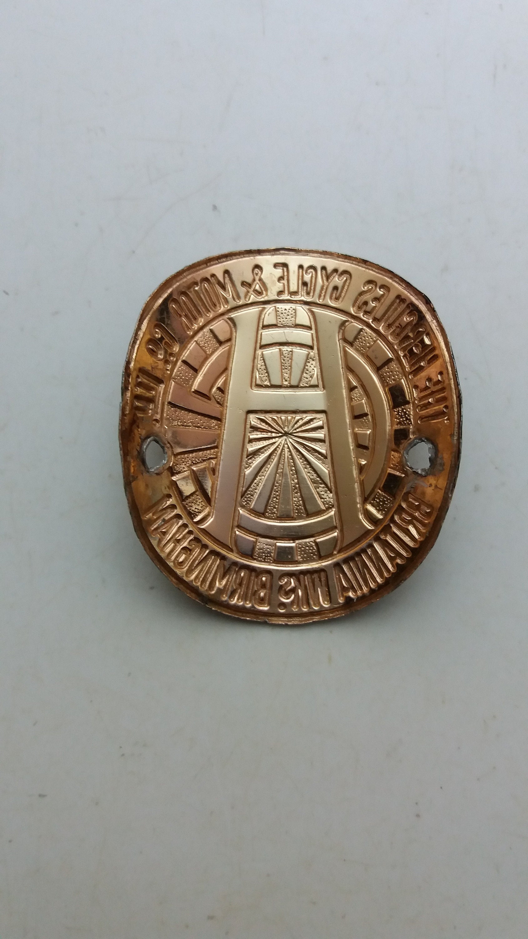 Used Red White HERCULES Head Badge Emblem for Hercules Vintage Etsy