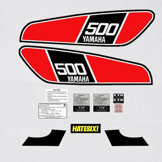 NOS Style Side Cover Decal / Graphic For 1979 Yamaha XT500 - Made In USA