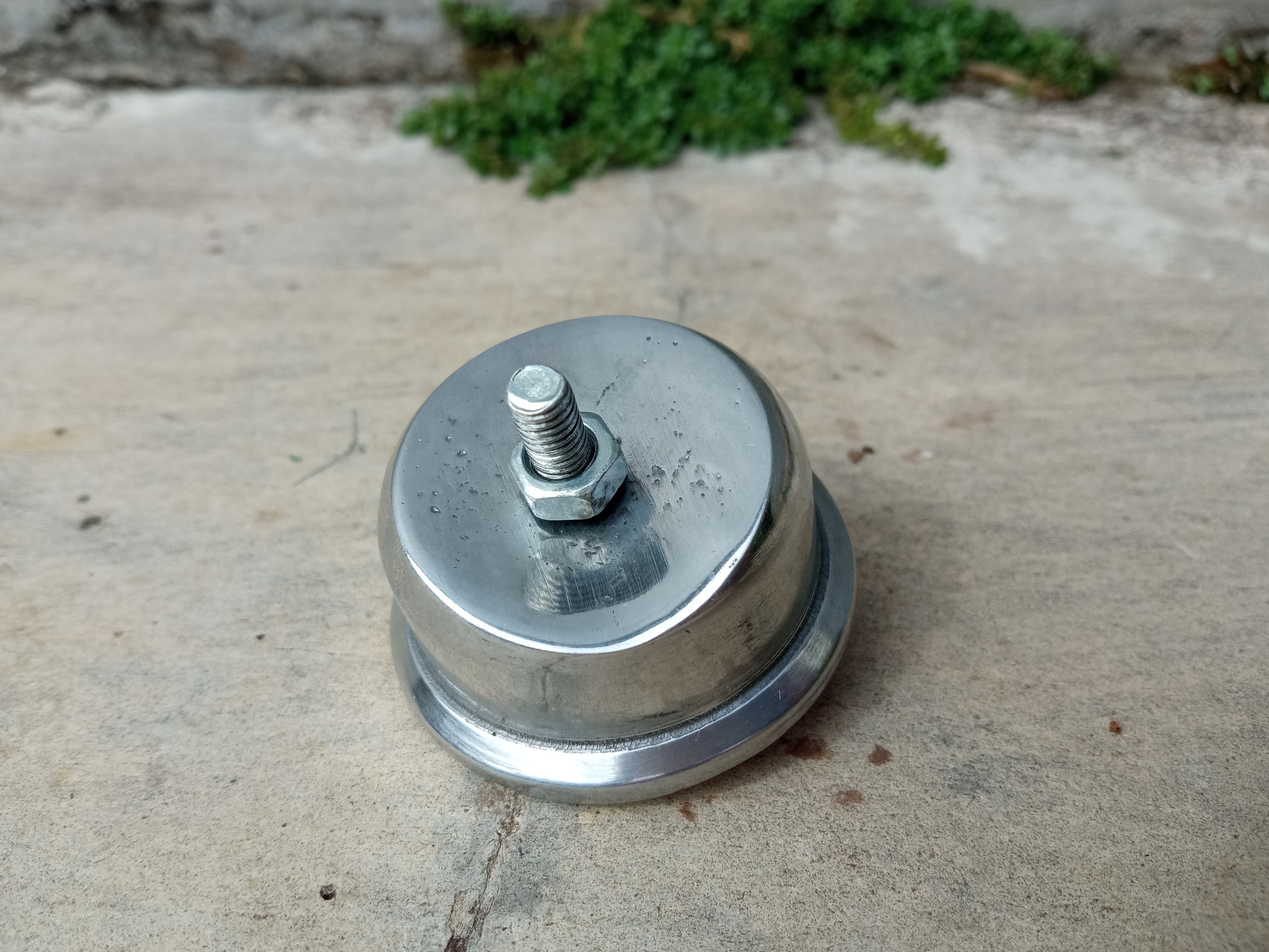 Réflecteur Arrière Vélo Vintage - Aluminium Et Plastique Rouge - Made In Italy