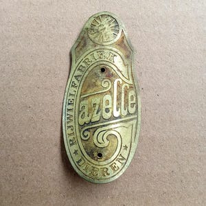 GAZELLE Oude serie Messing Embleem Hoofd Badge Accessoire Voor Gazelle Fiets: