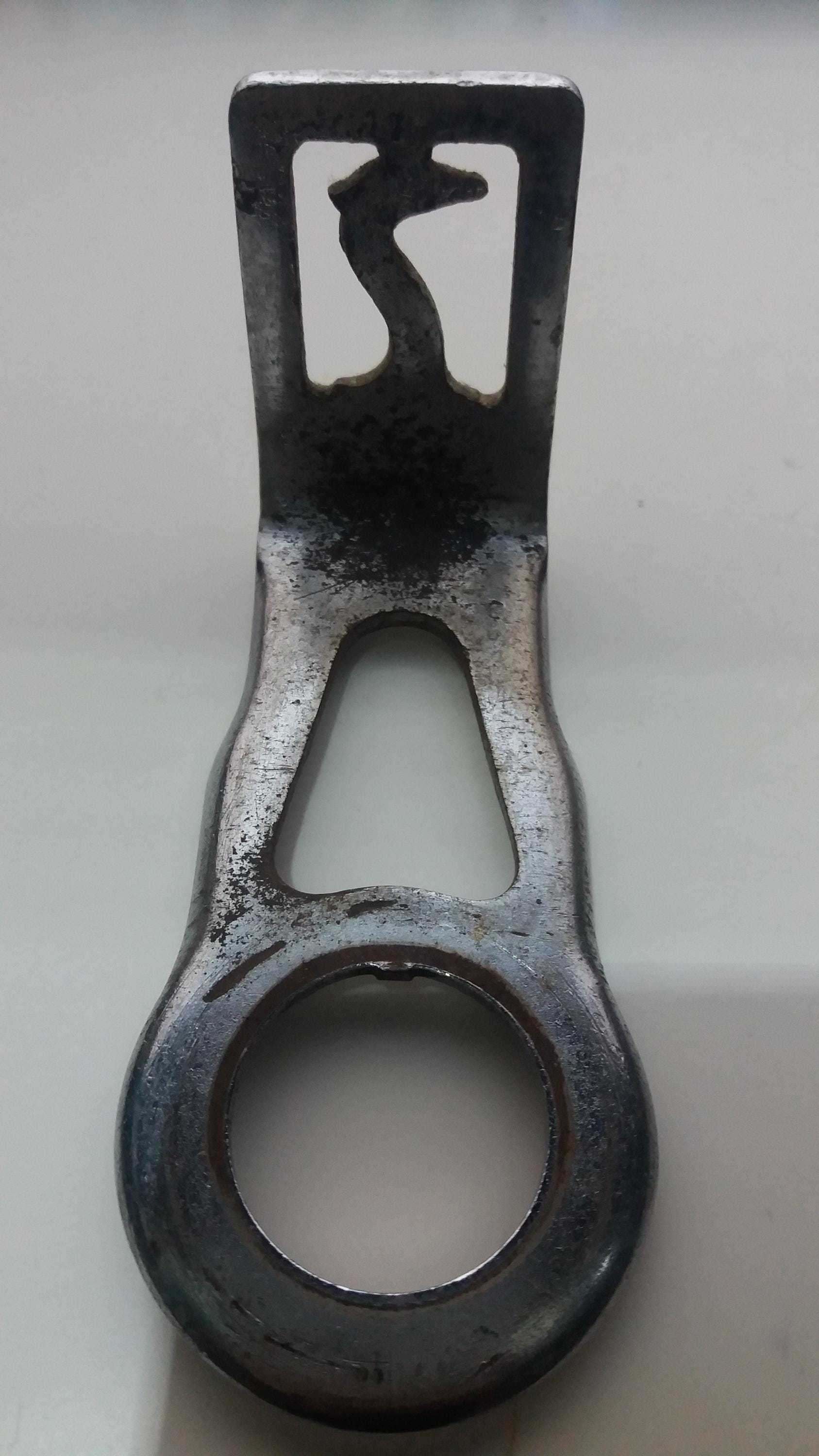 Support Lampe Vélo Ancien Raleigh – Porte Lanterne Vintage Nickelé – UK