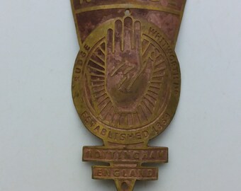 RUDGE Brass Emblem Head Badge For Rudge Vintage Bicycle