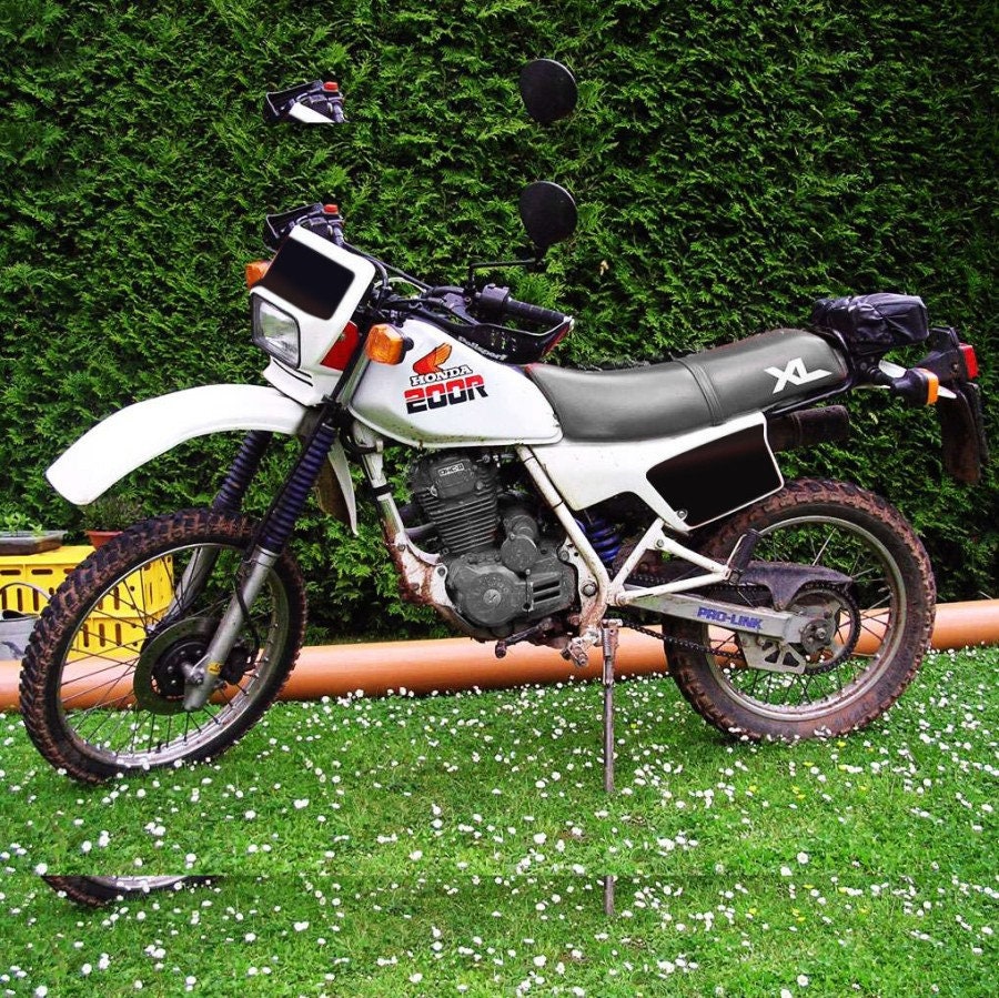 Sticker Decal Vintage Bike XL 200R Side Cover Fuel Tank - Etsy