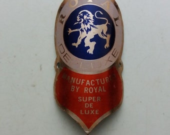Ancienne plaque vélo France ROANNE SPORT bicyclette bicycle headbadge