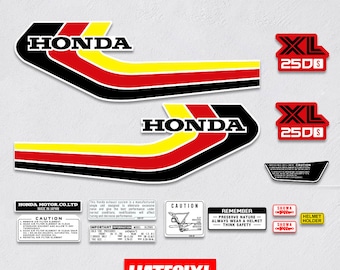 Pegatina para moto vintage XL250s XL 250s 1979, tapa lateral del depósito de combustible