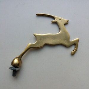 GAZELLE New Series Bicycle And Motorcycle Front Mudguard Emblem Badge Brass