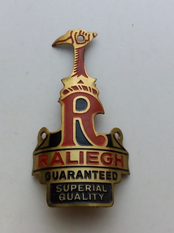 RALEIGH Head Badge Emblem For Raleigh Vintage Bicycle NOS