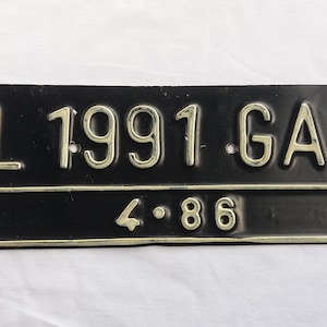 中古オリジナル コレクター向けライセンス オートバイ プレート L 1991 GA インドネシア 1986