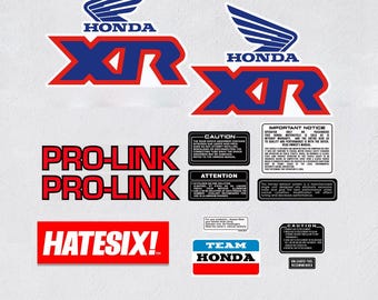 Adhesivo para tapa lateral de depósito de moto vintage Baja XR 250 1991