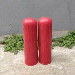 1 Pair Tricycle Mini Bicycle Handlebar Grips Red Color 3.3&quot; length Japan for vintage bicycle NOS