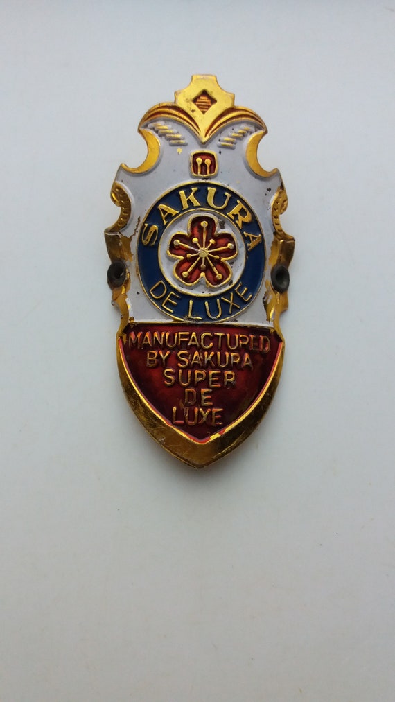 Badge insigne logo LA FRANCAISE DIAMANT tête de vélo ancien