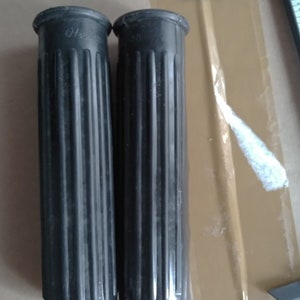 1 Pair Bicycle Handlebar Grips Black Japan 4&quot; length for vintage bicycle