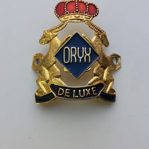 Used ORYX Deluxe aluminum Head Badge Emblem For Vintage Bicycle