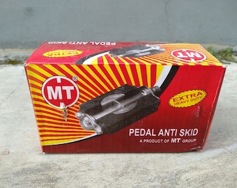 Pedali per bicicletta vintage, filettatura 9/16, blocco in gomma da 3,5" - NOS (New Old Stock)