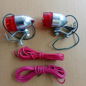 1 Pair Tail light fender reflector frame vintage bicycle NOS